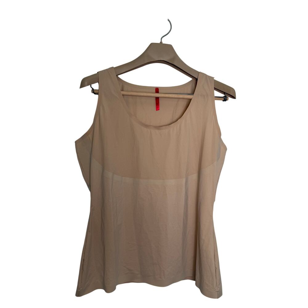 SPANX Thinstincts Tank Top Women's 2X Nude Beige Seamless Shapewear Smoothing